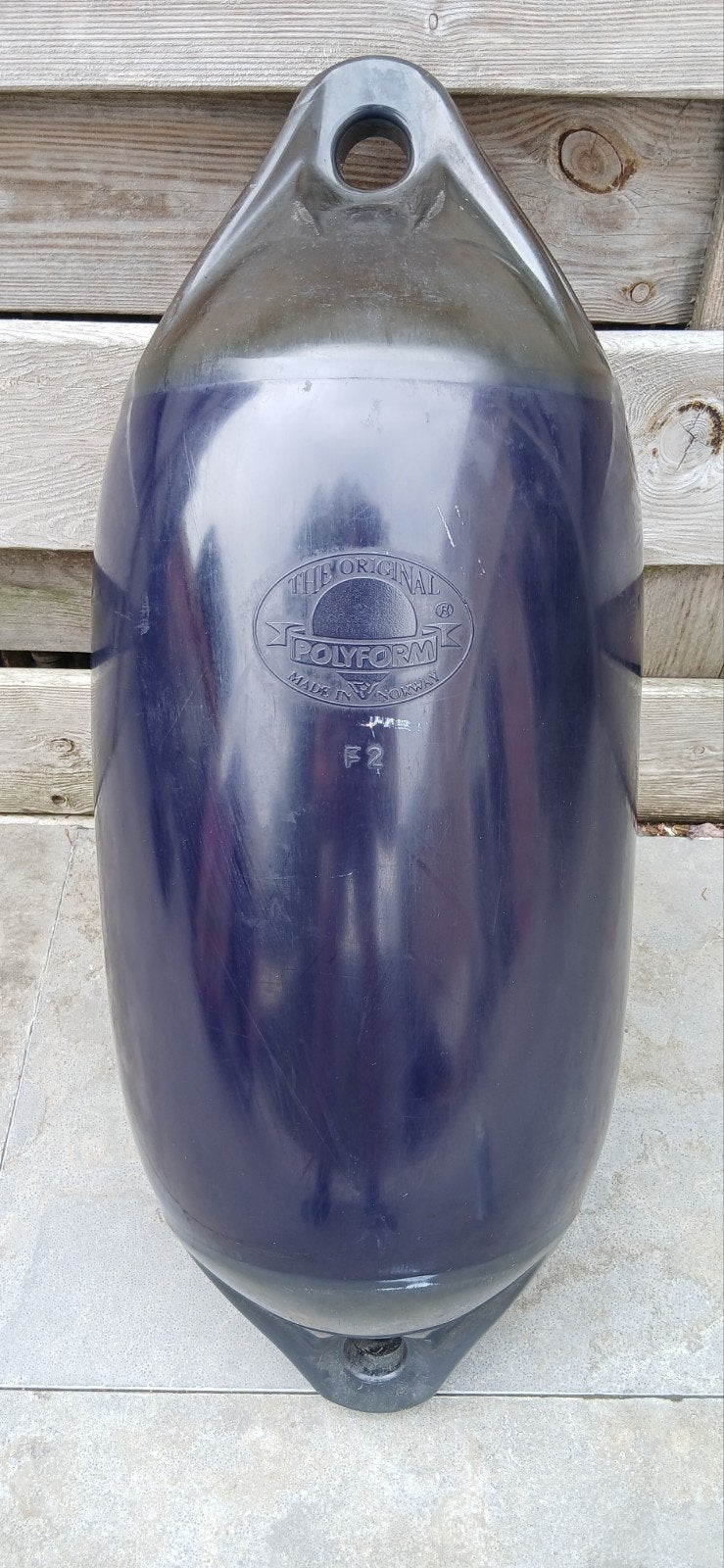 Polyform F2 stootwil / fender - Donkerblauw, Ophalen of Verzenden, Gebruikt, Overige typen