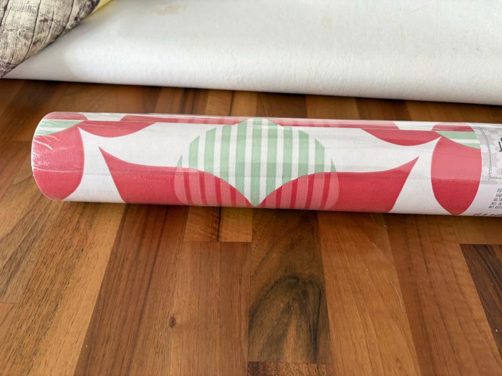 Juvita Deens Ontwerp Retro  Behang - Rood/Groen, Ophalen of Verzenden, Groen