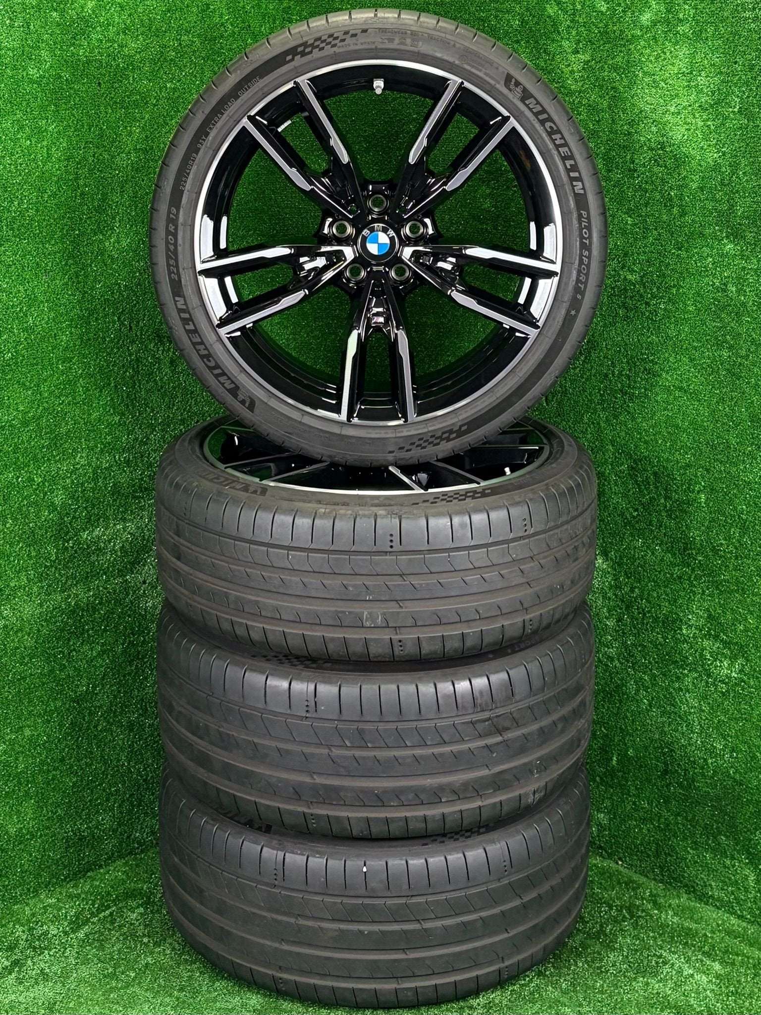 Originele 19 inch BMW 792M velgen banden 3-serie G20 G21, 19 inch, Gebruikt, 255 mm, -