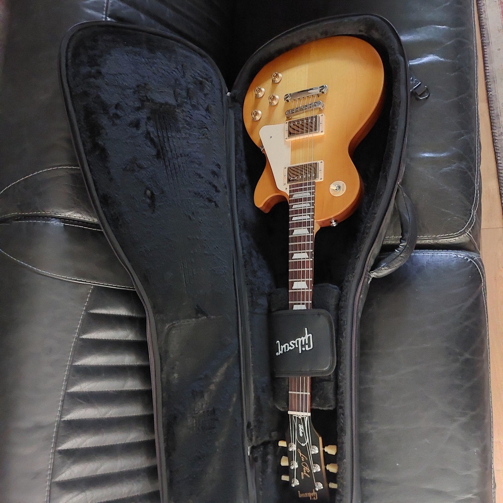 Gibson Les Paul tribute satin honey burst zgan!!, Ophalen of Verzenden, Zo goed als nieuw, Solid body, Gibson