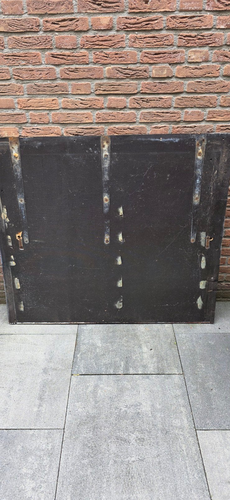 Gebruikte betonplex plaat 18mm, 1.3x1.3m - deels bruikbaar, Ophalen, Gebruikt