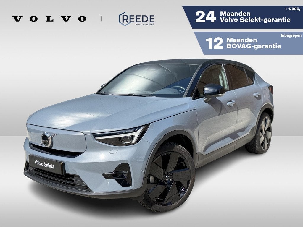 Volvo C40 Recharge Twin Intro Edition 78 kWh | 20 inch | Tre, Auto's, Volvo, 12 maanden, Zwart, 24 min, Origineel Nederlands