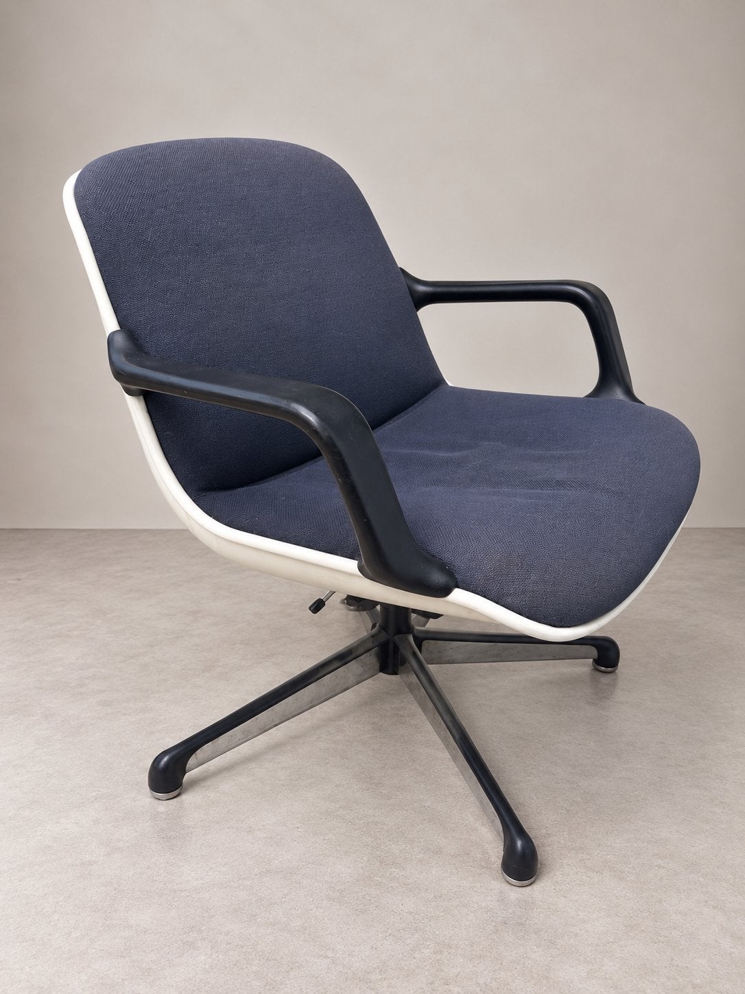 Comforto draaifauteuil Charles Pollock jaren 70, Ophalen, Gebruikt, Kunststof