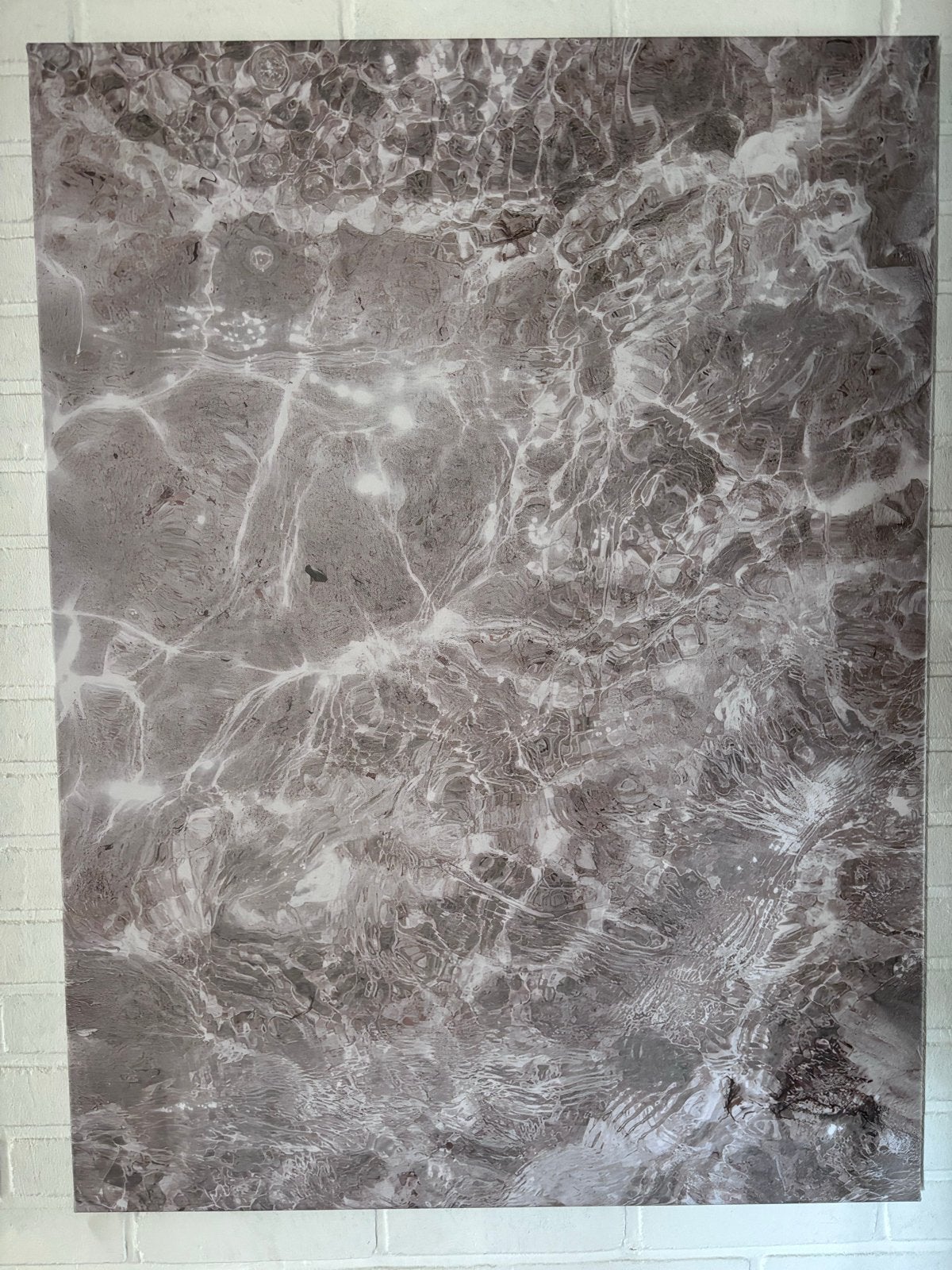 Abstracte print van wateroppervlak WALLFIELD, Ophalen of Verzenden, 75 – 100, 50 tot 75 cm, Print