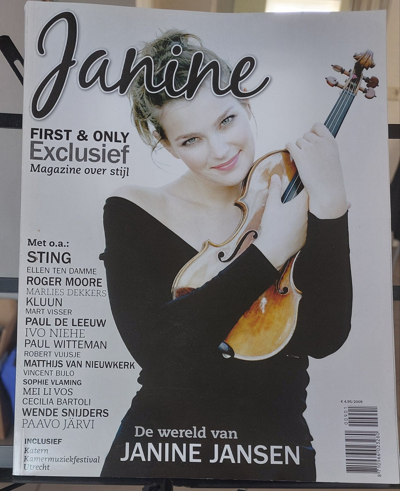 Janine Jansen Magazine - Exclusief Interview & Fashion, Ophalen of Verzenden, Zo goed als nieuw, Artiest, Diverse