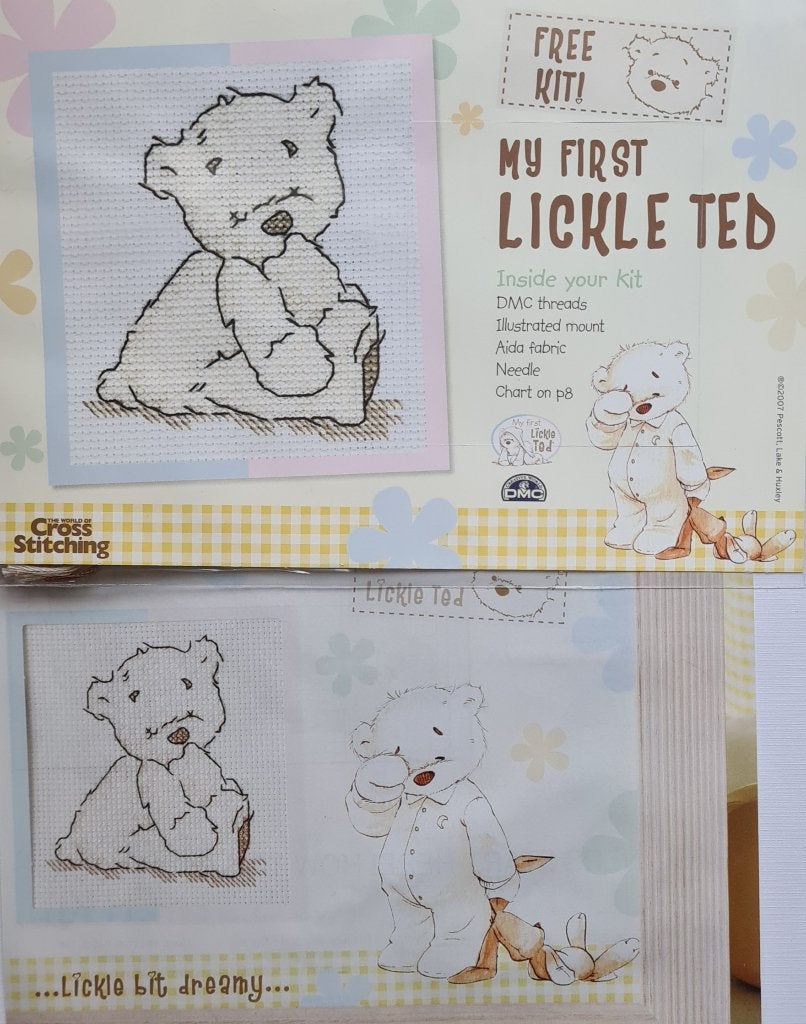 Lickle Ted Teddybeer borduurpakketje, Ophalen, Nieuw, Handborduren, Borduurpakket