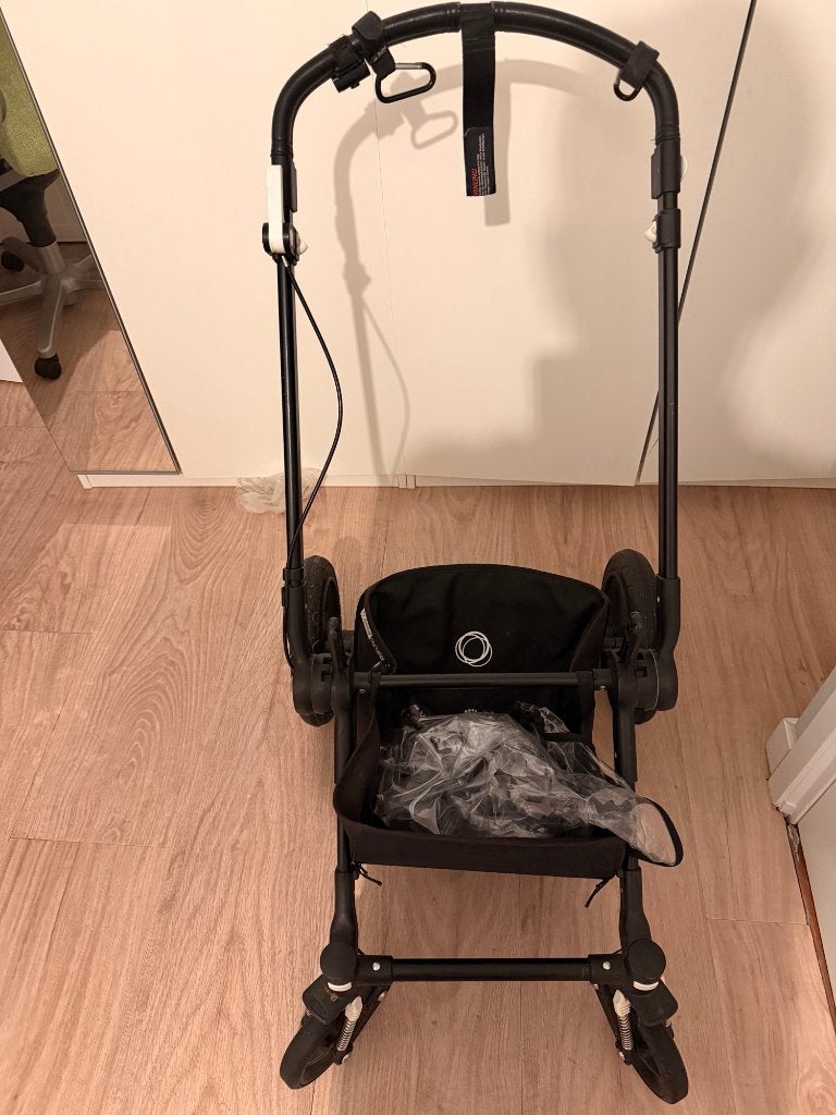 Bugaboo Cameleon 3 lichtblauw met wieg en meerijdplankje, Ophalen, Gebruikt, Combiwagen, Bugaboo