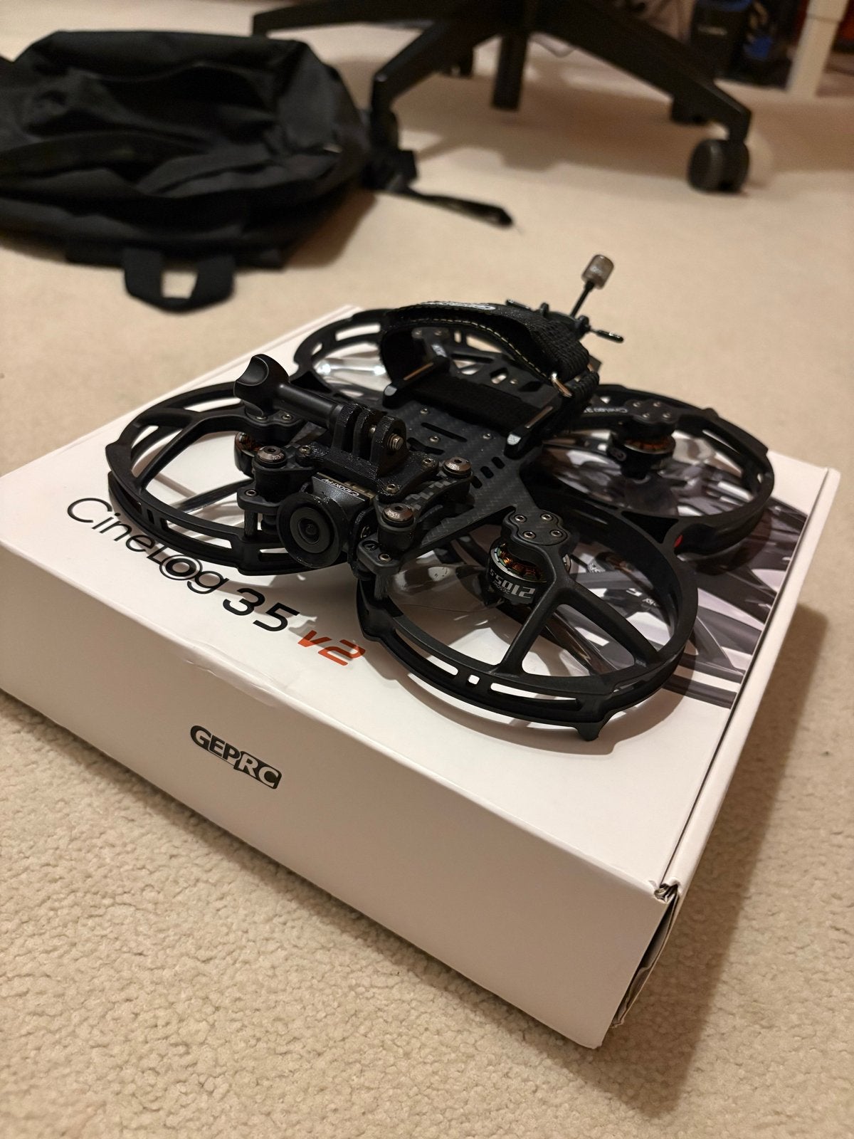 GepRc Cinelog 35 v2 ELRS Analog + 4x 6S 1300mAh Lipo, Elektro, Quadcopter of Multicopter, Ophalen of Verzenden, Zo goed als nieuw