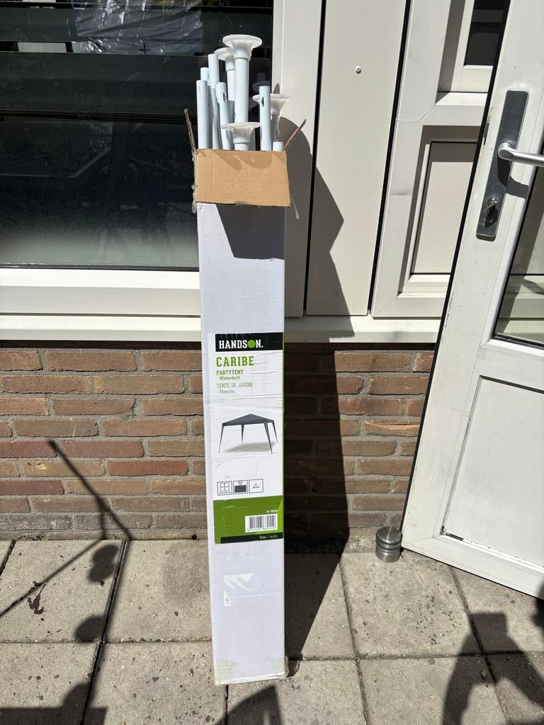 Hanson Caribe Partytent grijs 274x274 - Zo goed als nieuw, Ophalen, Gebruikt, Partytent, Minder dan 2 meter