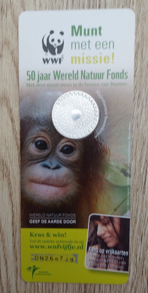 5 euro WNF, Ophalen of Verzenden, Koningin Beatrix, Euro's, Losse munt