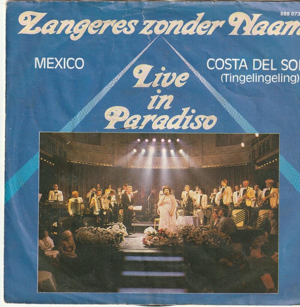 Zangeres zonder naam live in paradiso mexico vinyl single, Cd's en Dvd's, Ophalen of Verzenden, Zo goed als nieuw, Nederlandstalig