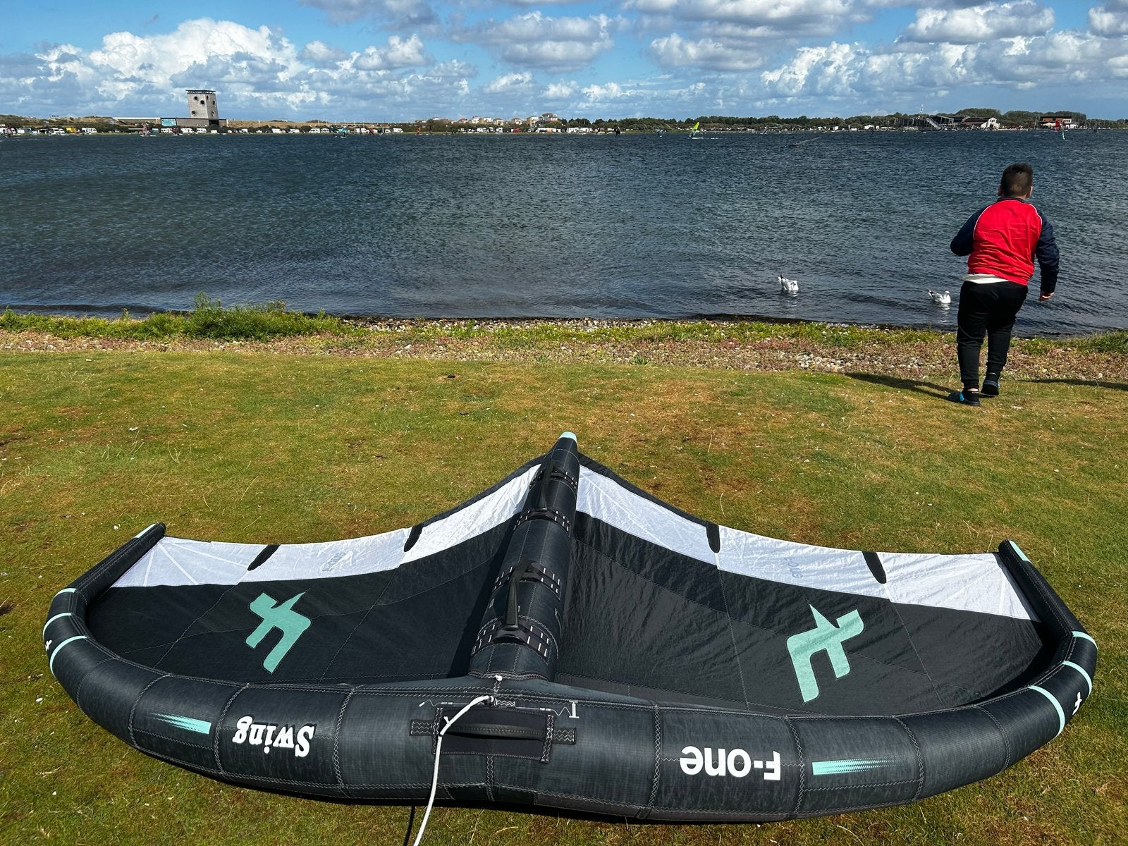 F-One Swing Wing 5.0 m², Ophalen of Verzenden, Gebruikt, Wingsurf-wing