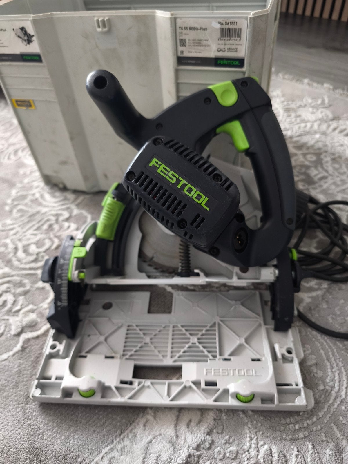 Festool Invalzaag TS 55 REBQ-Plus, Doe-het-zelf en Verbouw, Gereedschap | Zaagmachines, Ophalen of Verzenden