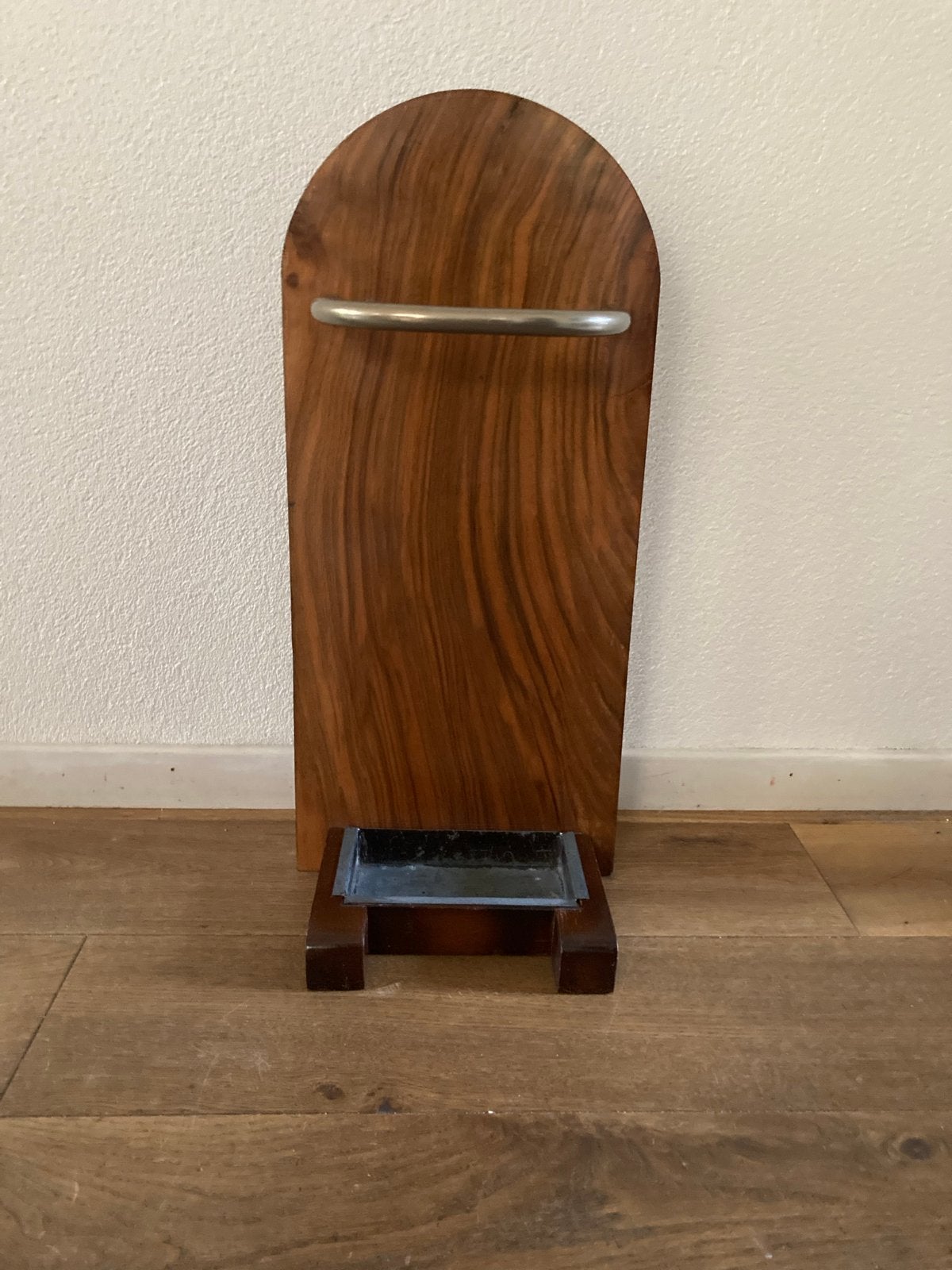 Vintage houten kapstok met paraplubak, Gebruikt, Overige typen, Ophalen of Verzenden, Minder dan 100 cm
