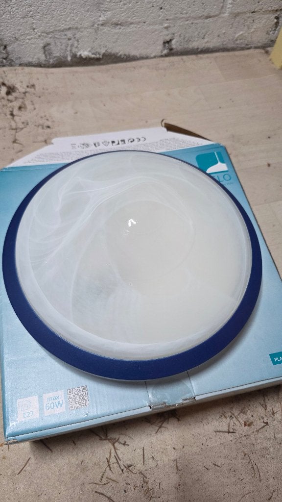 Plafondlamp, Overige stijlen, E27 (groot), Ophalen, Blauw