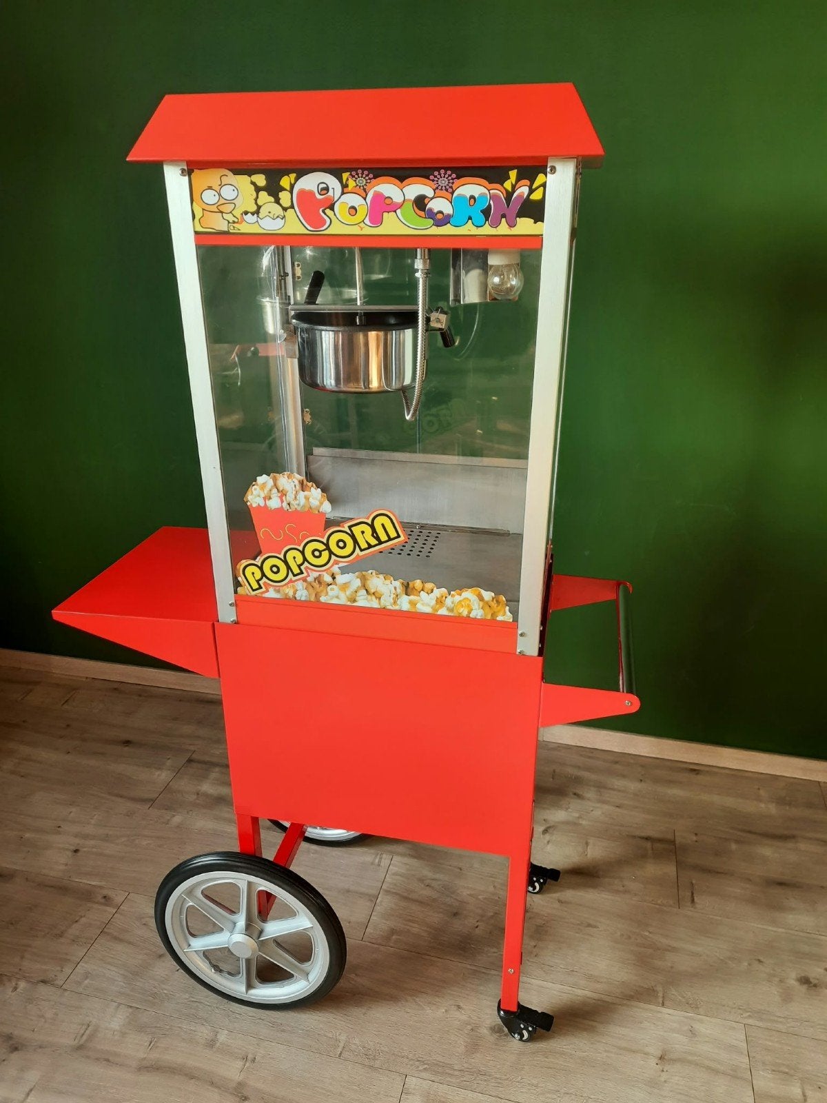 Popcornmachine te huur met kar of als tafelmodel., Ophalen of Verzenden