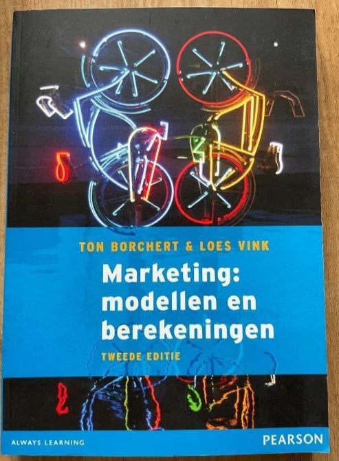 Marketing: modellen en berekeningen, Ophalen of Verzenden, Beta, Zo goed als nieuw, HBO