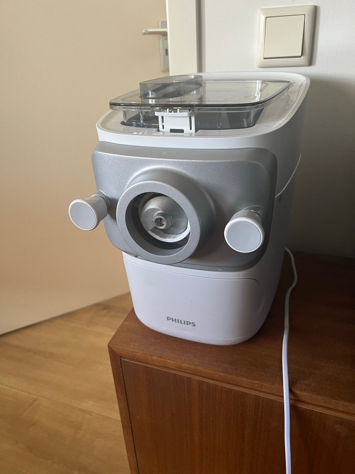 Philips HR2660 Pastamachine verse pasta pastamaker, Ophalen, 1 tot 2 liter, Zo goed als nieuw, Vaatwasserbestendig