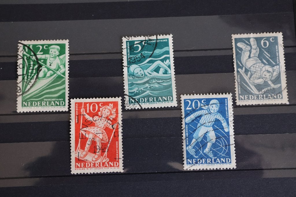 Nederland NVPH 508 - 512 Kinderzegels gestempeld, Postzegels en Munten, Postzegels | Nederland, Ophalen of Verzenden, Na 1940