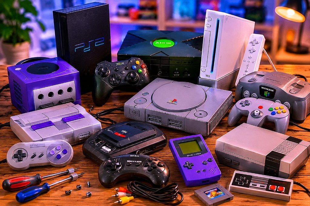Gezocht: oude gameconsoles voor hobby/reparatieproject, Overige genres, Ophalen of Verzenden, Vanaf 3 jaar, Niet werkend
