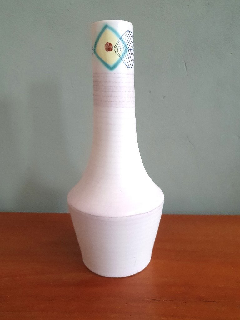 Vintage vaas Tiko Gouda - 1027 Majola - 24cm hoog, Ophalen of Verzenden, Zo goed als nieuw, Overige kleuren