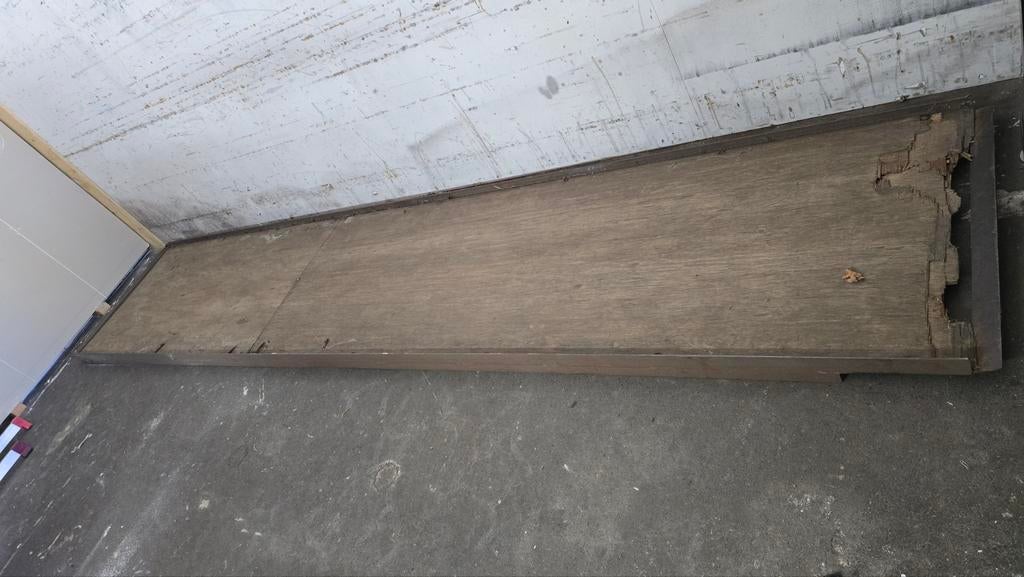 Oprijplaat, ramp, voor vrachtwagen, 410 cm lang, 80 cm breed, Ophalen, Gebruikt, Overige merken