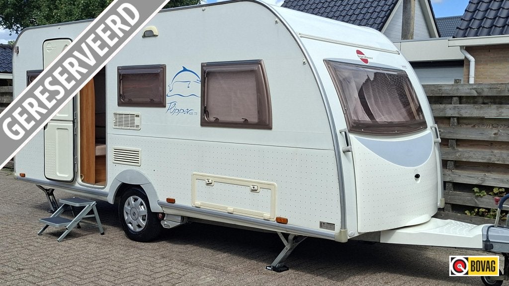 Bürstner Flipper 435 TS Mover, Level,voortent,Lfl, Caravans en Kamperen, Rondzit, Bedrijf, 750 - 1000 kg, Bürstner