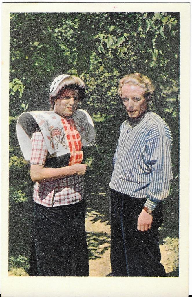 Bunschoten, Spakenburg, man, vrouw, klederdracht, Verzenden, 1940 tot 1960, Ongelopen, Utrecht
