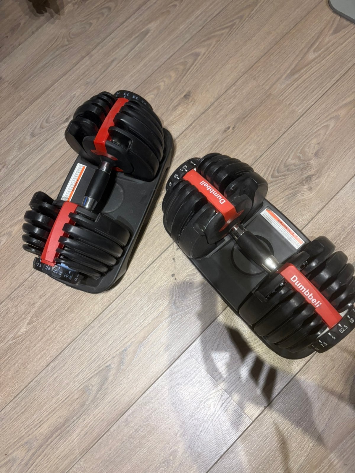 Verwisselen bare dumbells tot 24kg, Sport en Fitness, Ophalen, Gebruikt, Armen, Dumbbell