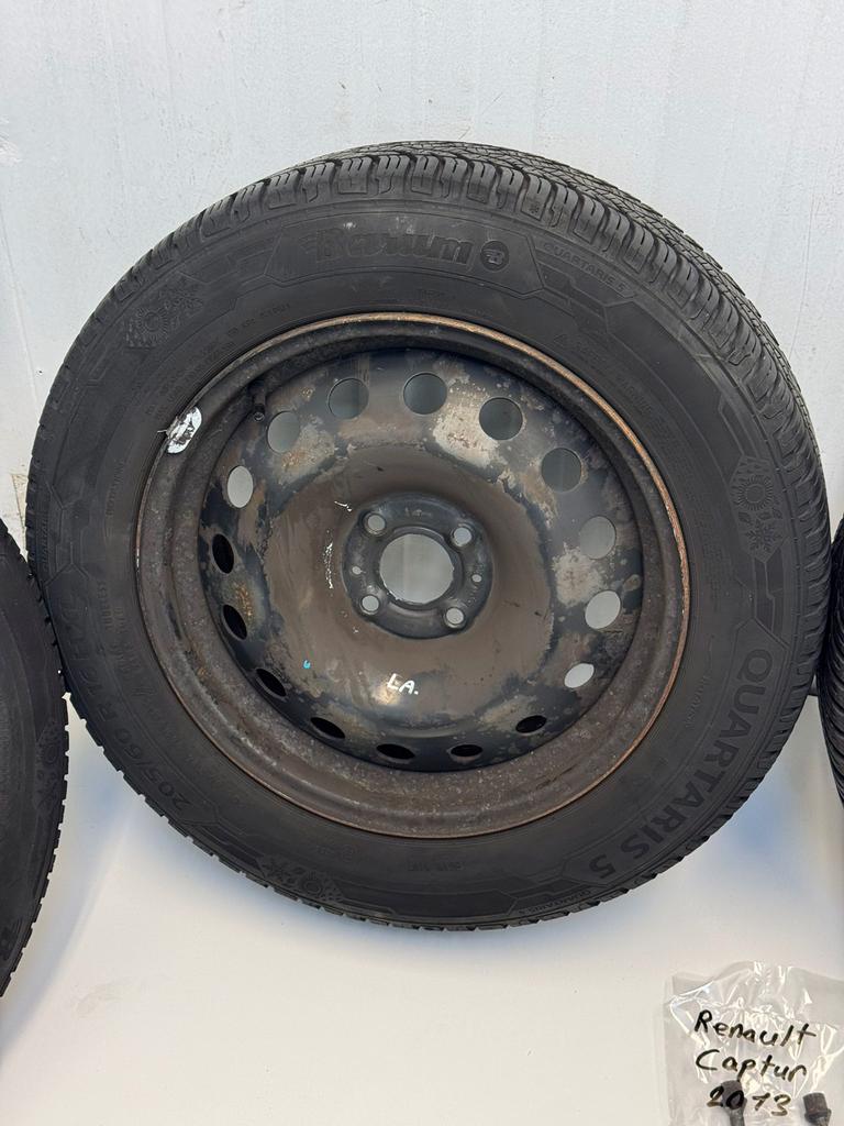 205/60R16 Renault Captur bj.2013?velgenset met All-Seasons, Auto-onderdelen, Banden en Velgen, Gebruikt, 16 inch, Banden en Velgen
