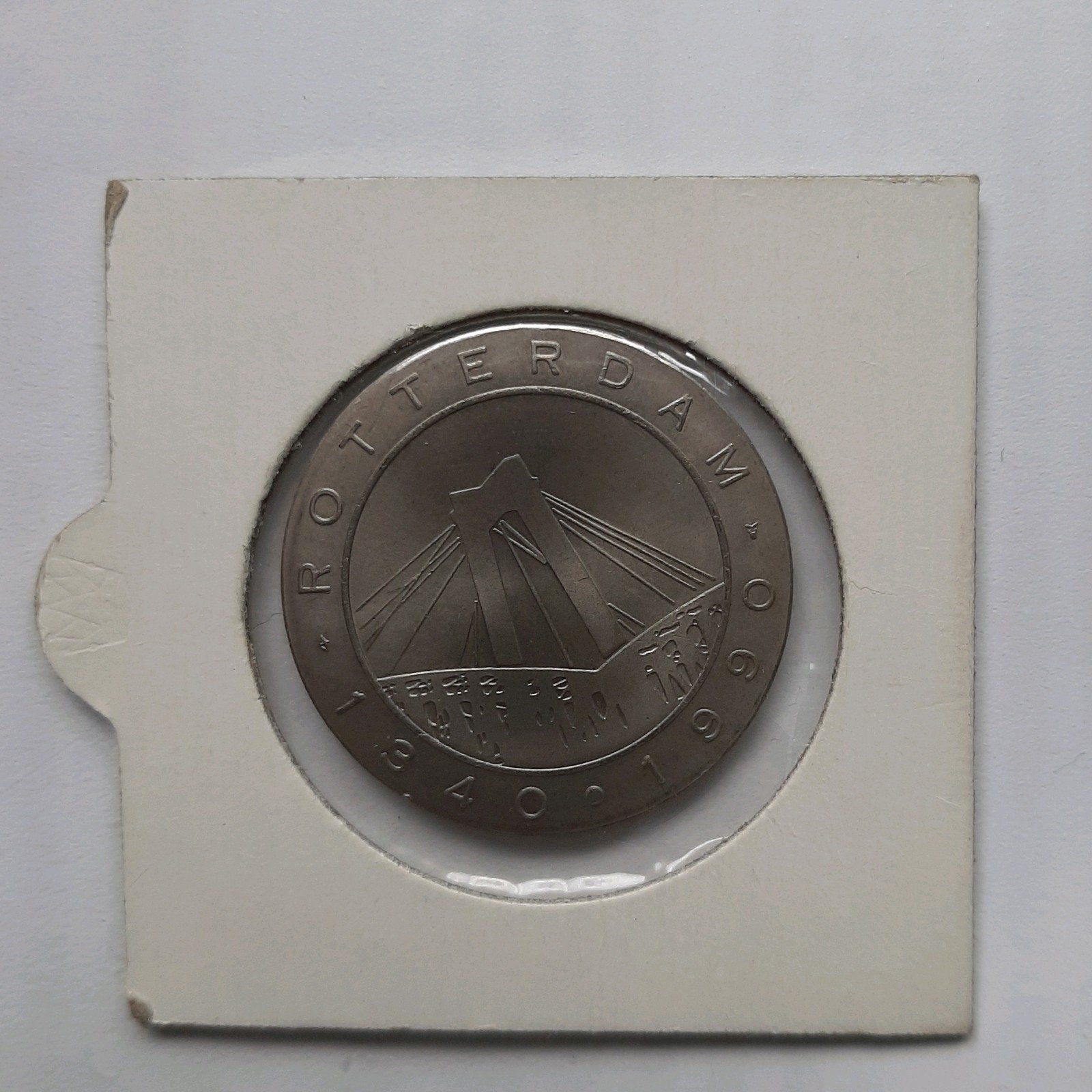 Rotterdam 1340-1990 Herdenkingsmunt, Ophalen of Verzenden, Koningin Beatrix, Overige waardes, Losse munt