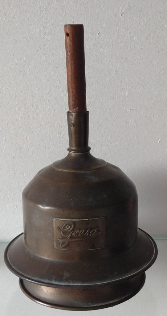 antieke koperen Geesa was klok, volgnr 35, Antiek en Kunst, Ophalen of Verzenden, Koper