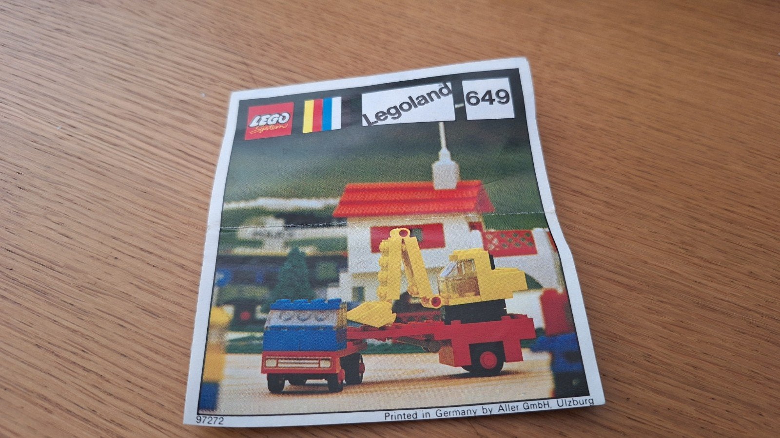 Lego Legoland 649 Vrachtwagen met kraan en aanhanger, Kinderen en Baby's, Gebruikt, Lego, Ophalen of Verzenden, LEGOLAND