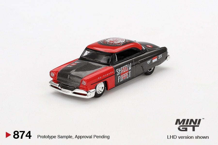 Mini GT 1/64 - Lincoln Capri Hot Rod 1954 Mgt285, Overige merken, 1:50 of kleiner, Auto, Verzenden