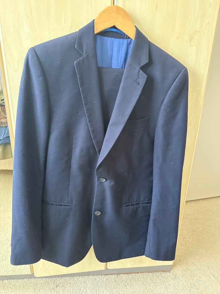 Roberto Salvatore Milano Herenpak - Donkerblauw, Maat 46, Ophalen of Verzenden, Zo goed als nieuw, Maat 46 (S) of kleiner, Blauw