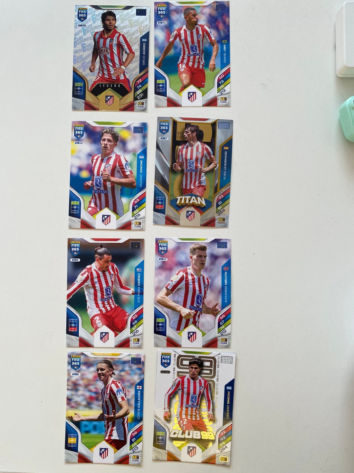 Atletico madrid voetbalkaarten, Hobby en Vrije tijd, Stickers en Plaatjes, Ophalen of Verzenden, Zo goed als nieuw, Plaatje