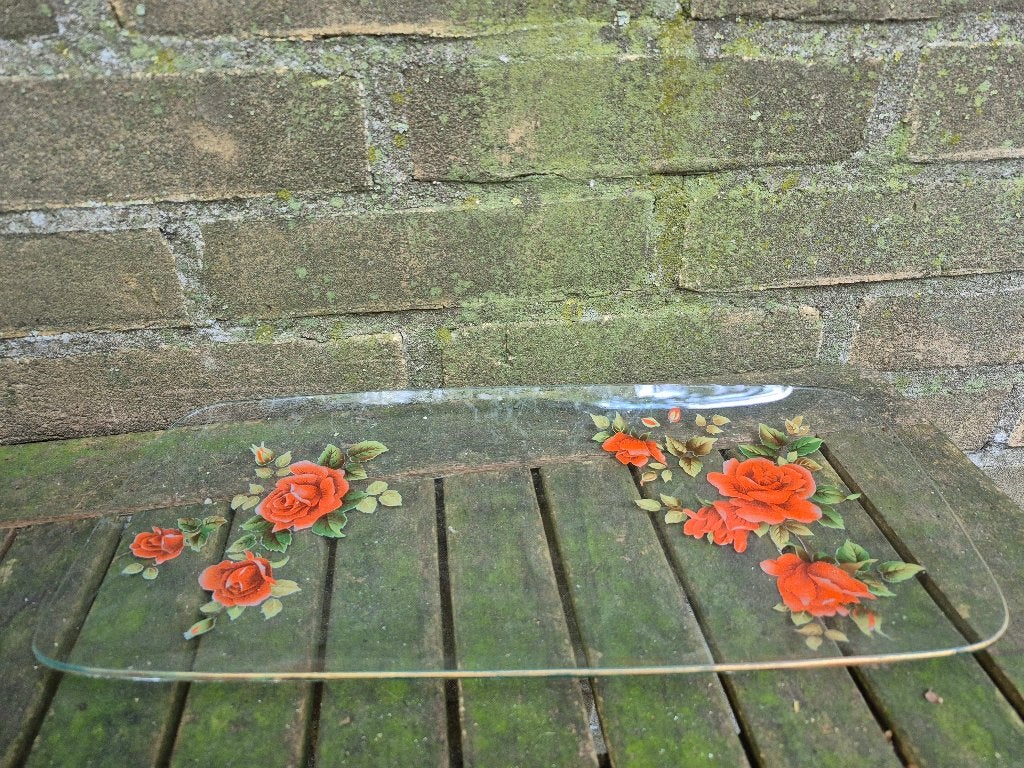 vintage cakeschaal, Gebruikt, Ophalen of Verzenden, Overige stijlen, Glas
