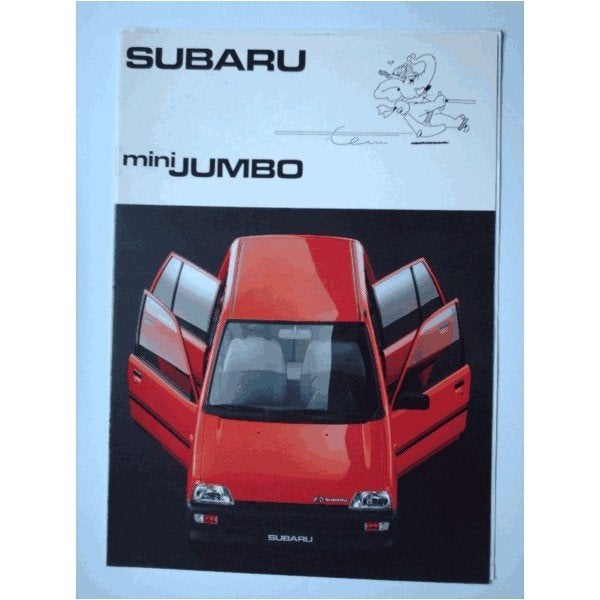 Subaru Mini Jumbo Brochure 1989 #1 Nederlands, Ophalen of Verzenden, Gelezen, Overige merken
