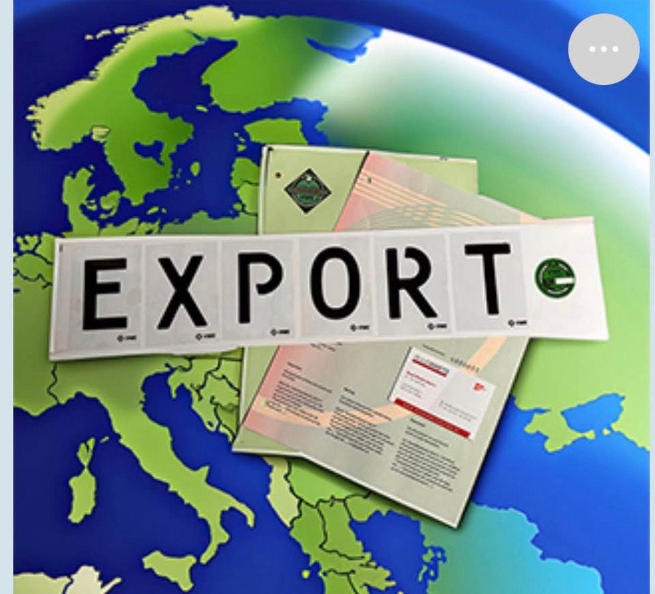Exportdocumenten en kentekenplaten, Ophalen of Verzenden, Nieuw