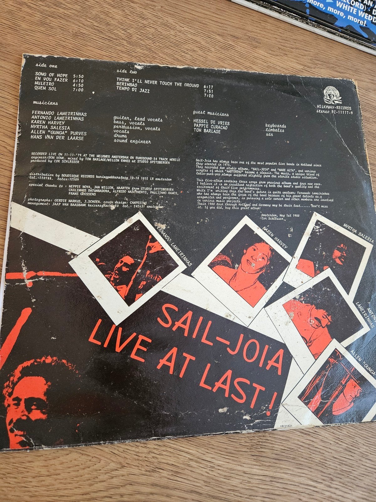 Sail-Joia - Live at Last! LP (1980) - Braziliaanse Jazz, LP, Gebruikt, Originele persing, Ophalen of Verzenden