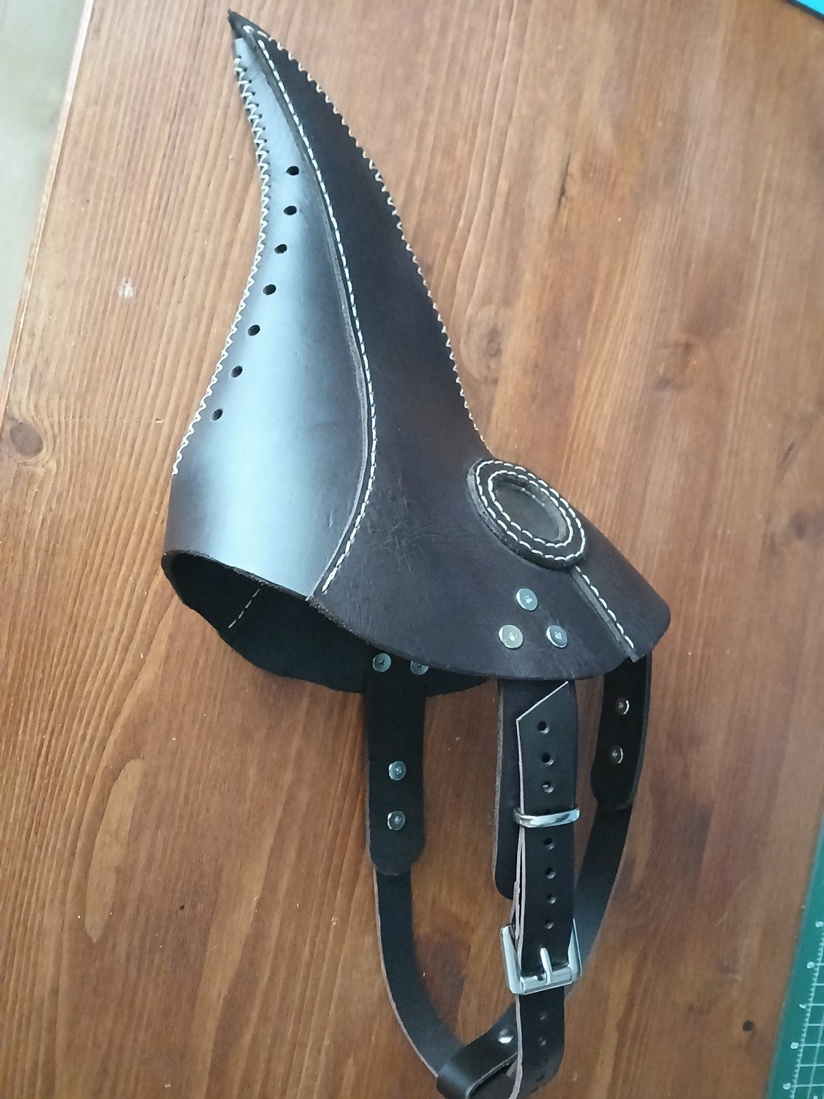 Pest masker zelfgemaakt van echt leer, Ophalen of Verzenden, Nieuw, Accessoires