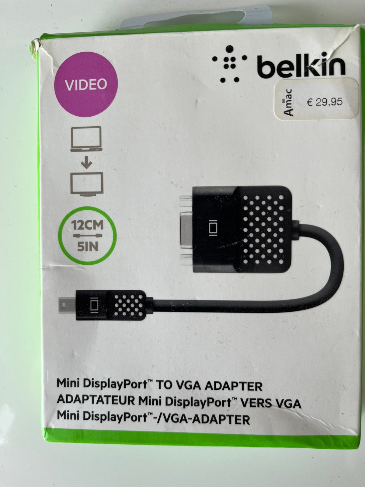Belkin F2CD028BT vga adaptor, Ophalen of Verzenden, Nieuw
