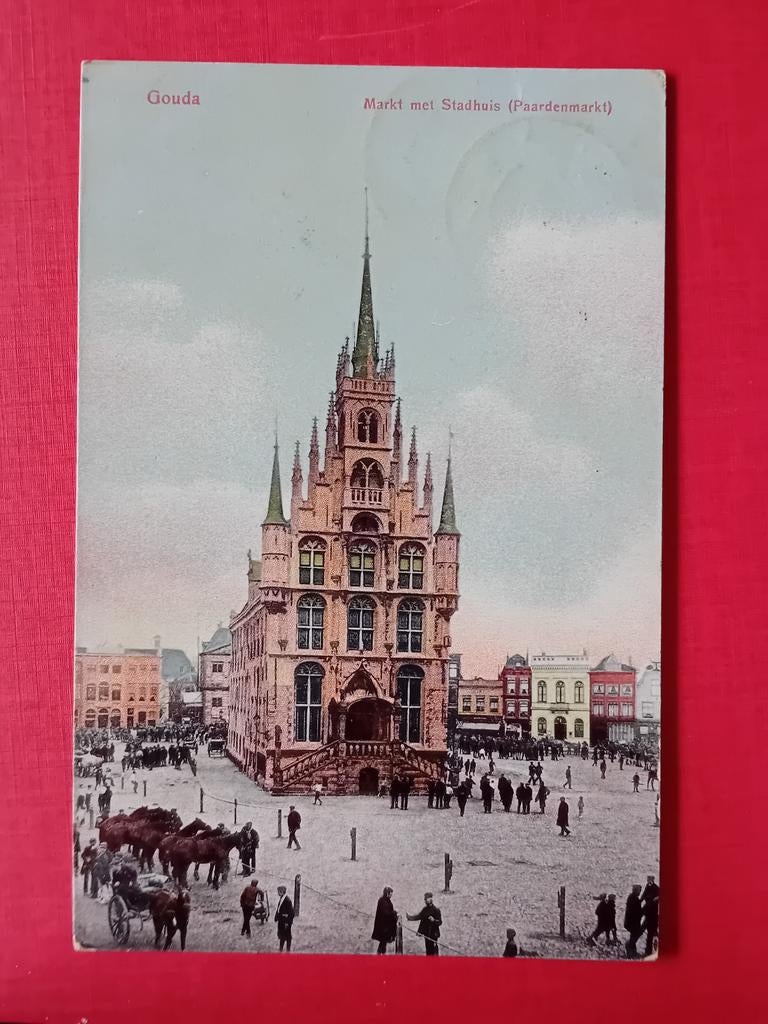 Ansichtkaart Gouda, Verzamelen, Ansichtkaarten | Nederland, Ophalen of Verzenden, Zuid-Holland