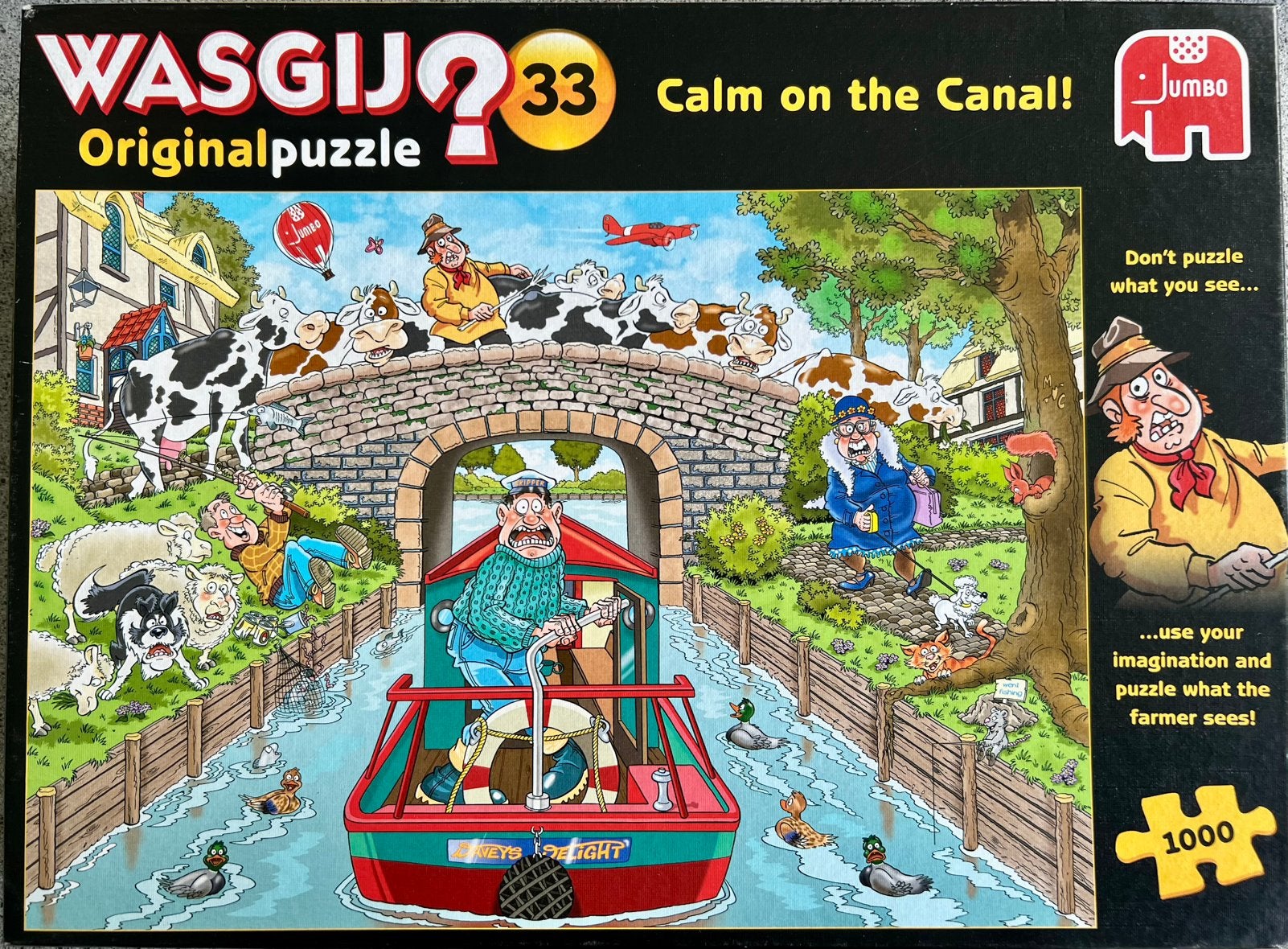 WasGij puzzel Original 33, 1000 stukjes, Ophalen of Verzenden, 500 t/m 1500 stukjes, Zo goed als nieuw