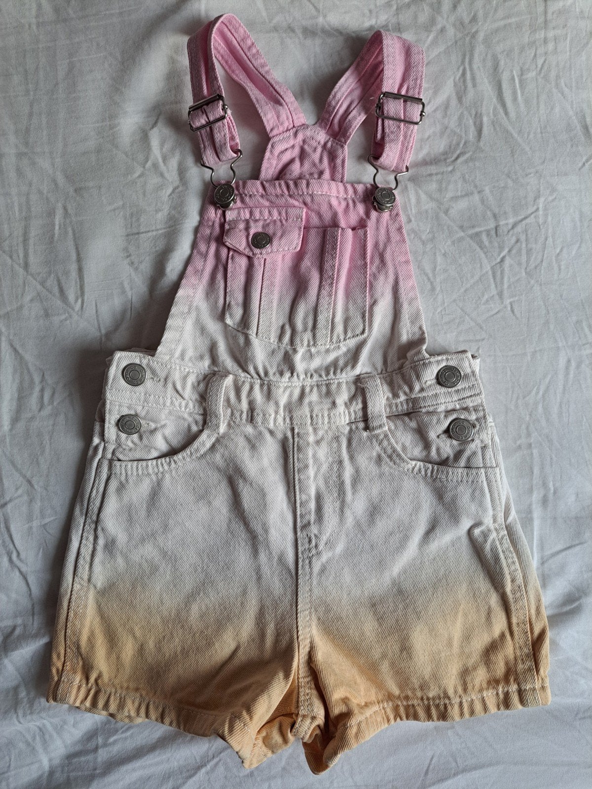 Dungaree short Denim Co maat 116, Ophalen of Verzenden, Zo goed als nieuw, Denim Co., Meisje