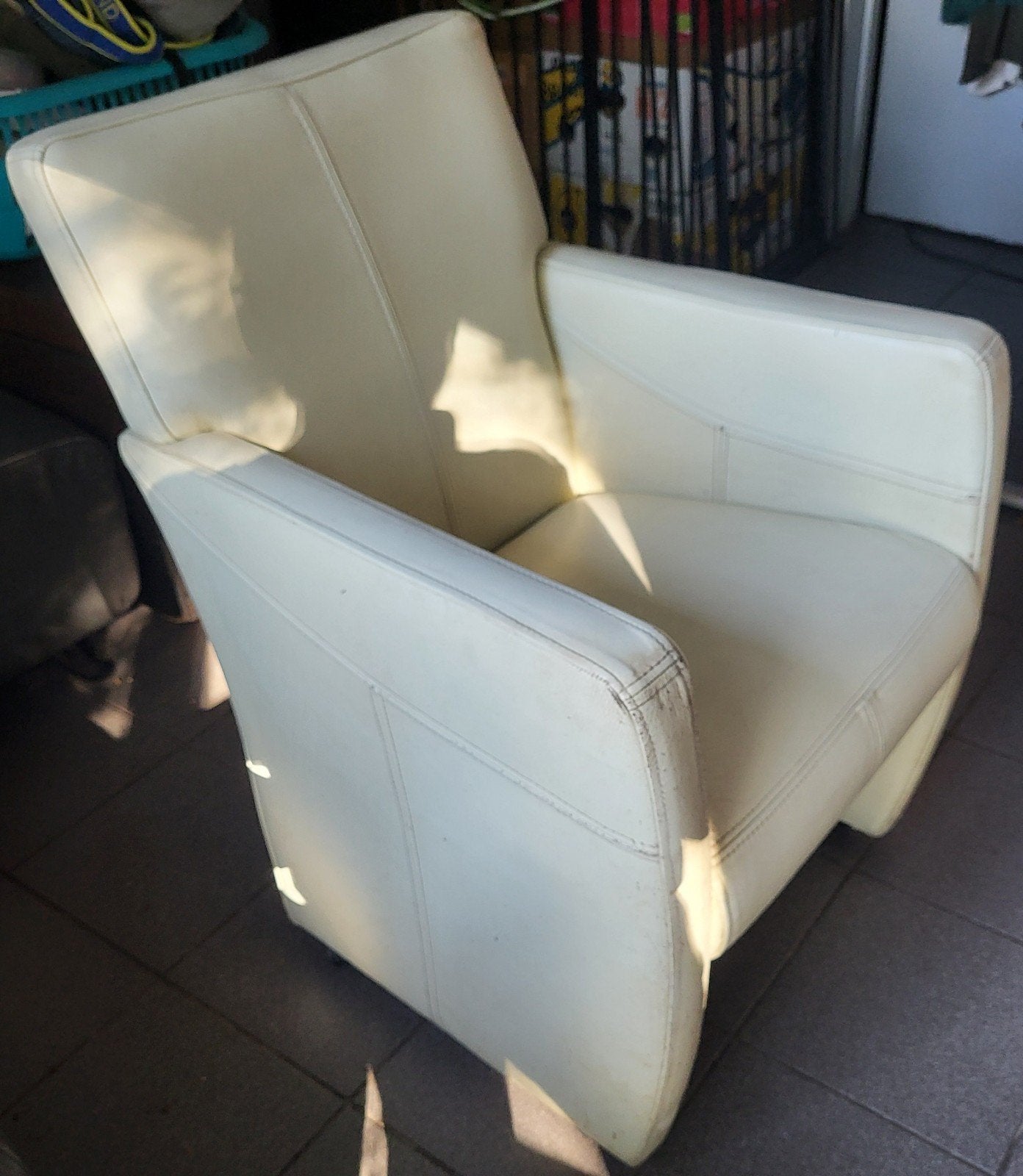 eetkamerstoelen, Huis en Inrichting, Ophalen, Gebruikt, Overige kleuren, Leer