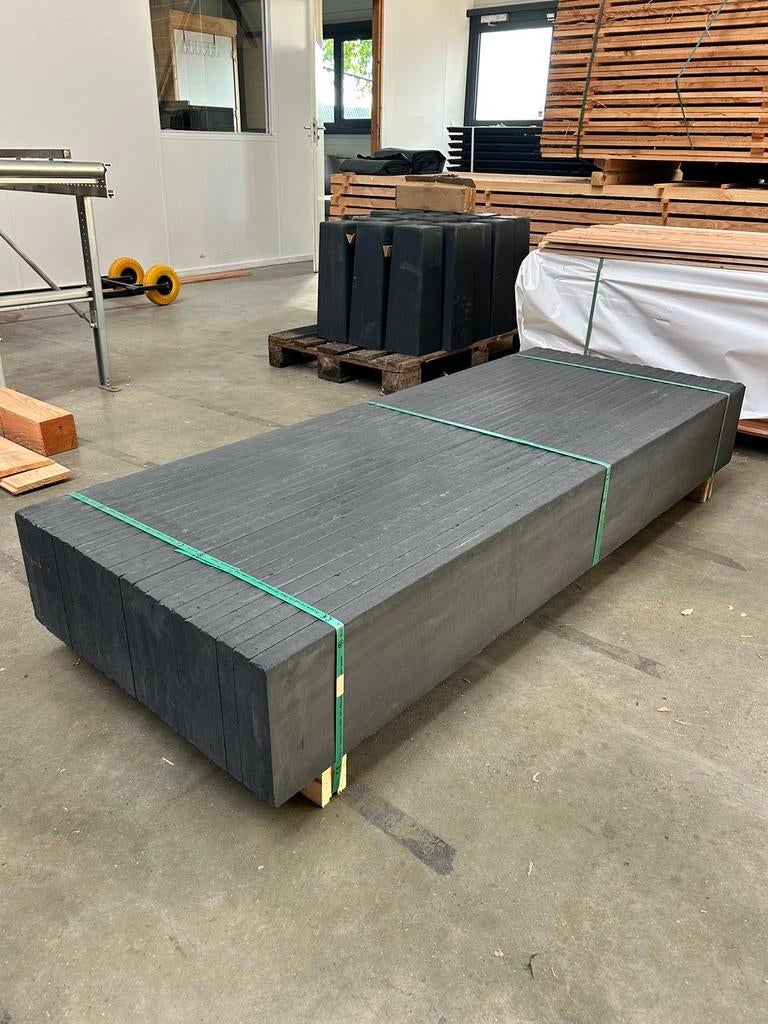 Beton onderplaat antraciet H24 x D3,5 x L184 cm € 29,00, Overige materialen, 1 tot 2 meter, Minder dan 3 meter, Ophalen of Verzenden