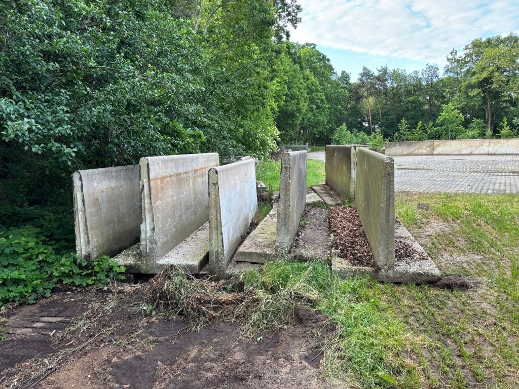 Keerwand, Sleufsilo, Beton-Element, T-Element, Gebruikt, 200 cm of meer, Ophalen of Verzenden, 50 cm of meer