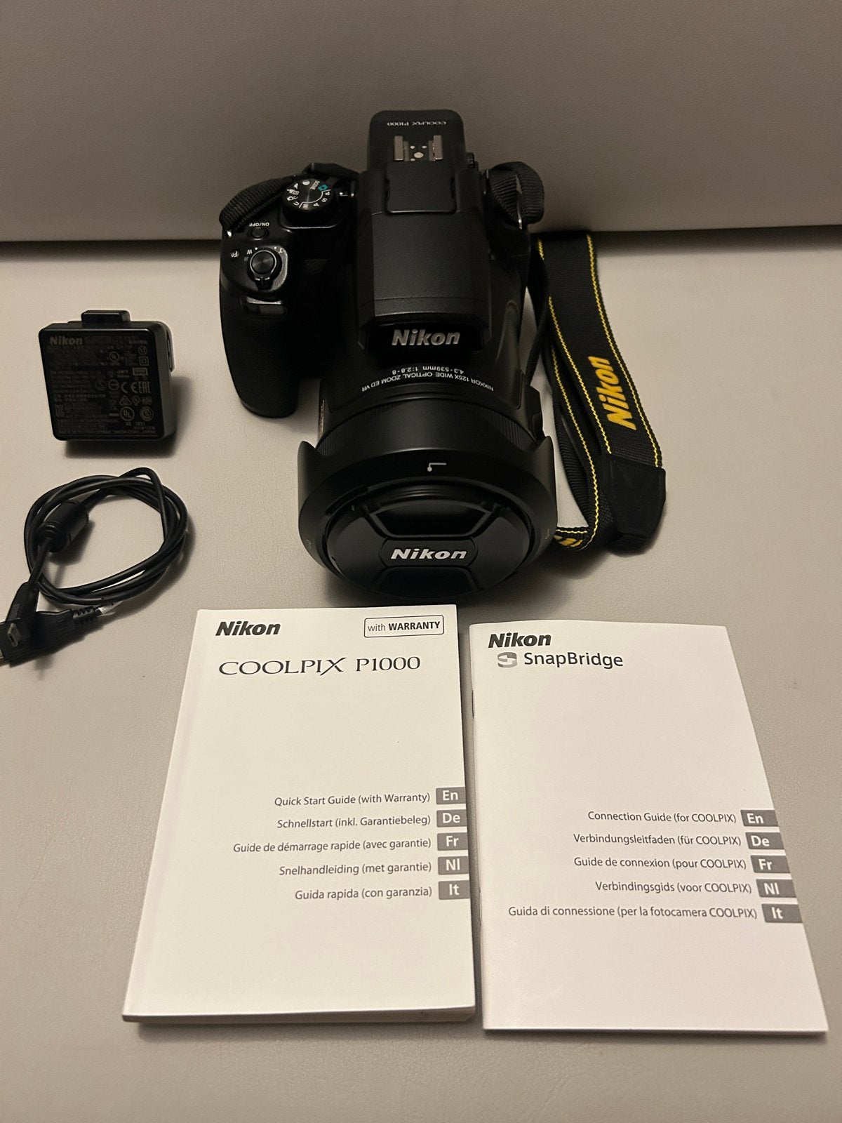 Nikon Coolpix P1000 Bridgecamera met 125x optische zoom, Audio, Tv en Foto, Fotocamera's Digitaal, Beeldstabilisatie, Ophalen of Verzenden
