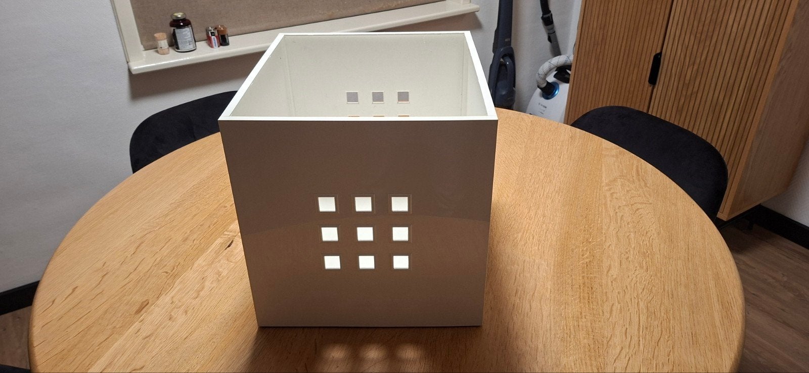 4x IKEA Lekman Bakken Hoogglans Wit, Ophalen, Gebruikt, Wit, Kunststof